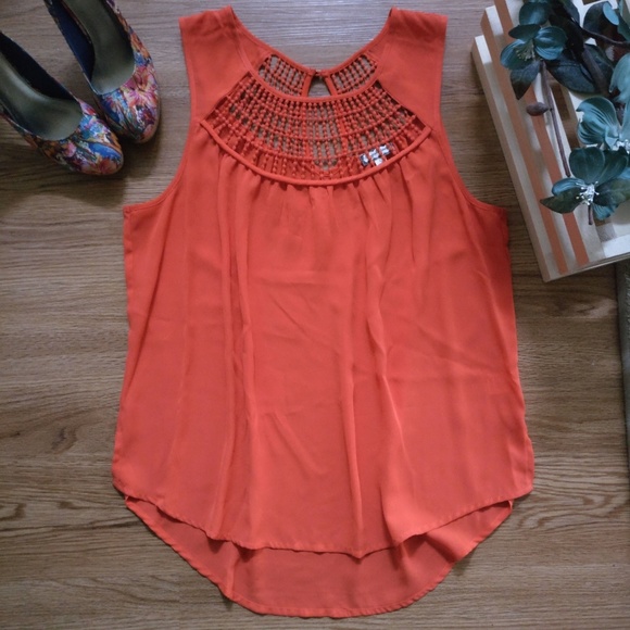Tops - Orange Blouse